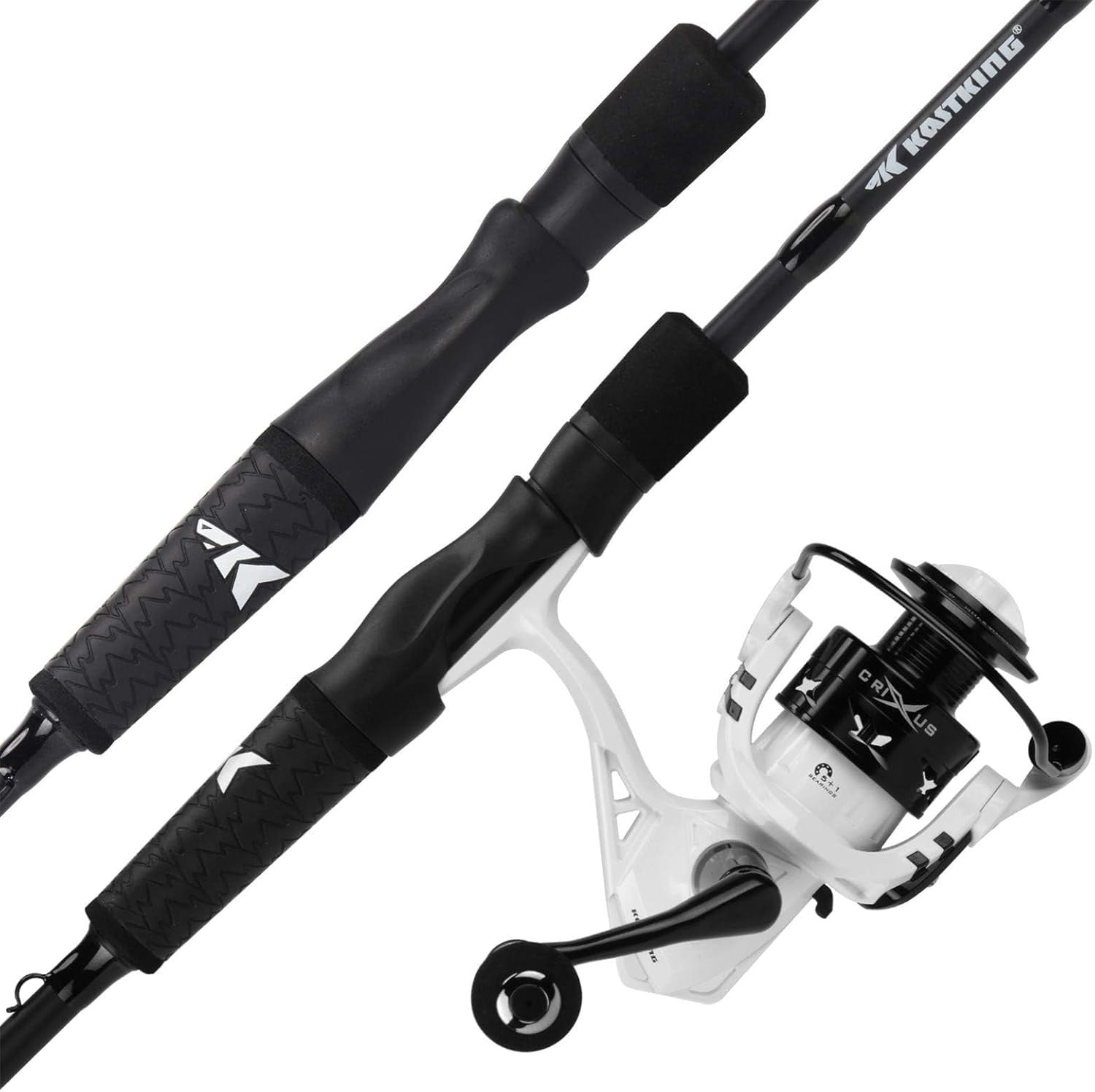Crixus 7ft Baitcasting Fishing Rod & Reel Combo - Graphite, Durable Performance