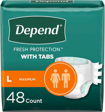 Load image into Gallery viewer, Maximum Absorbency Incontinence Underwear, Large, 48 Count, Unisex Protection