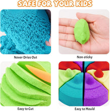 Load image into Gallery viewer, Safe 11lb Moldable Sand Set - 5 Bright Colors for Imagination &amp; Creativity
