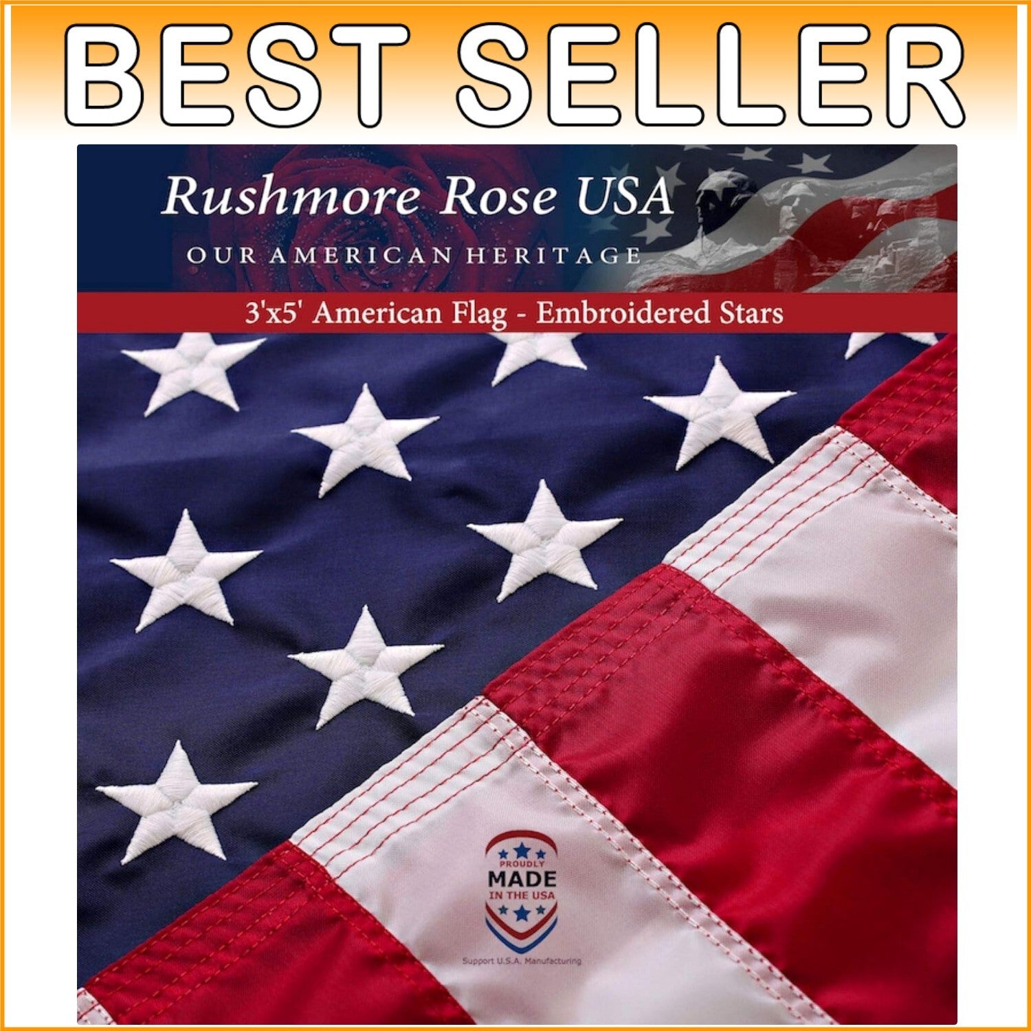 Durable 3x5 American Flags - Perfect for Independence Day Celebrations