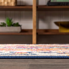 Load image into Gallery viewer, Elegant Indoor Floral Runner Rug 2'3" x 8' - Water-Resistant Vintage Charm