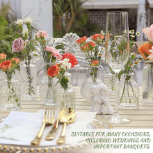 Load image into Gallery viewer, Charming 22-Piece Clear Glass Bud Vase Collection for Elegant Centerpieces
