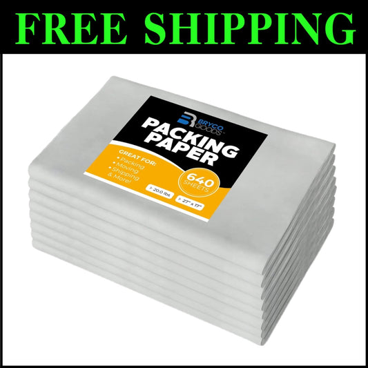 20lb Newsprint Packing Paper - 640 Sheets for Secure and Stress-Free Relocation