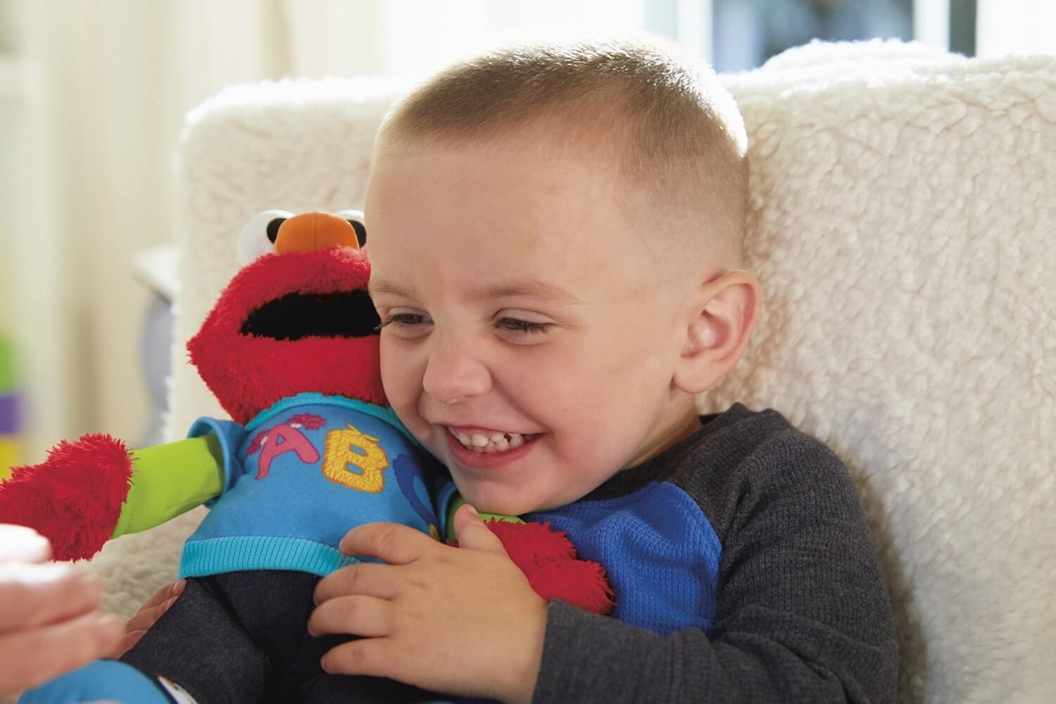 Durable Cuddly Elmo Toy - Talks & Sings Songs, Perfect for Little Learners