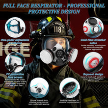 Load image into Gallery viewer, Advanced Full Face Gas Mask for Nuclear &amp; Chemical Protection – Adjustable Fit