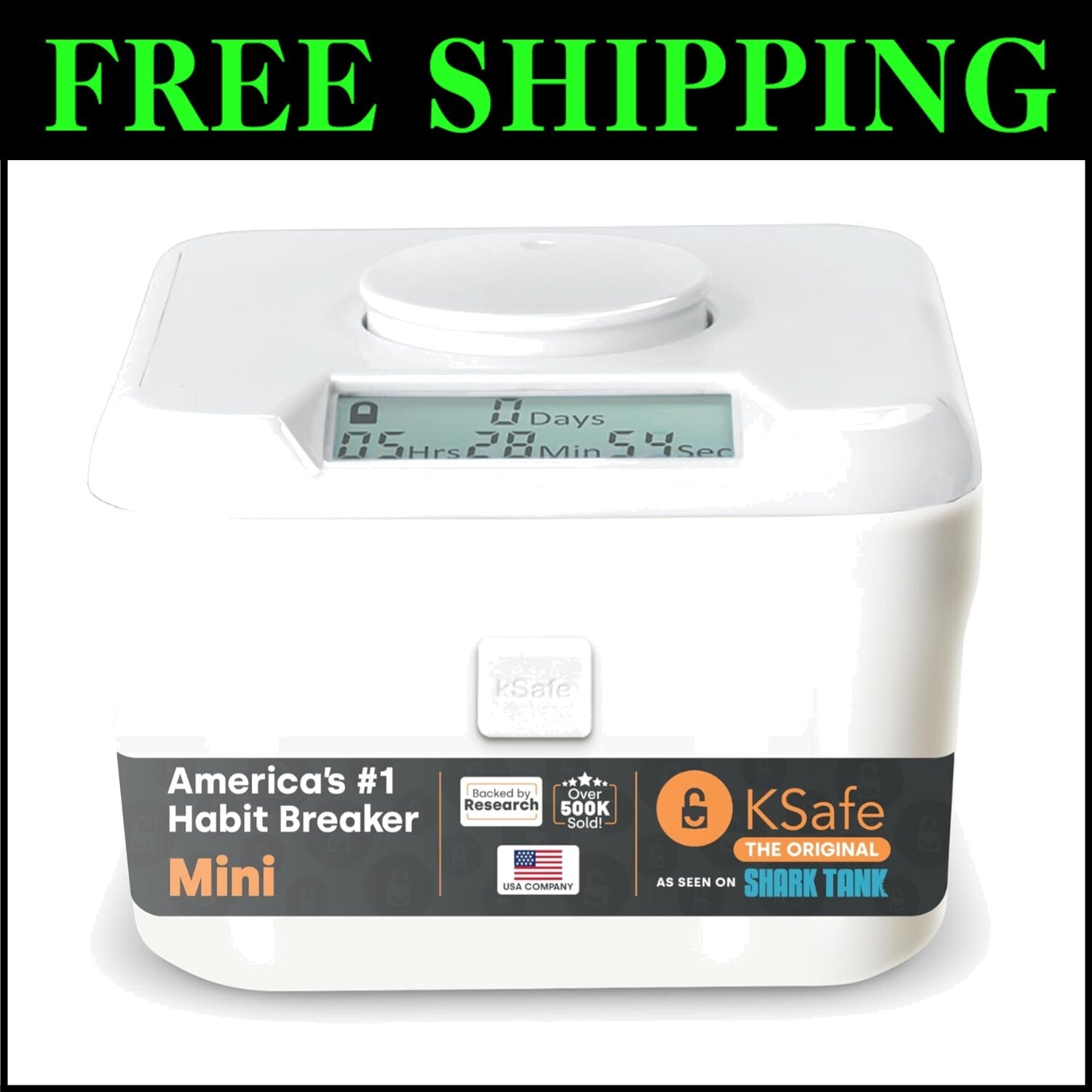 Portable Mini Time-Locking Container for Reinforcing Positive Habits - 3" High