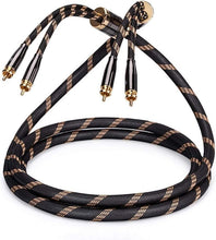 Load image into Gallery viewer, Resistant 2RCA Male to Male Braided Audio Cable - 1.5M Length Quality Assured