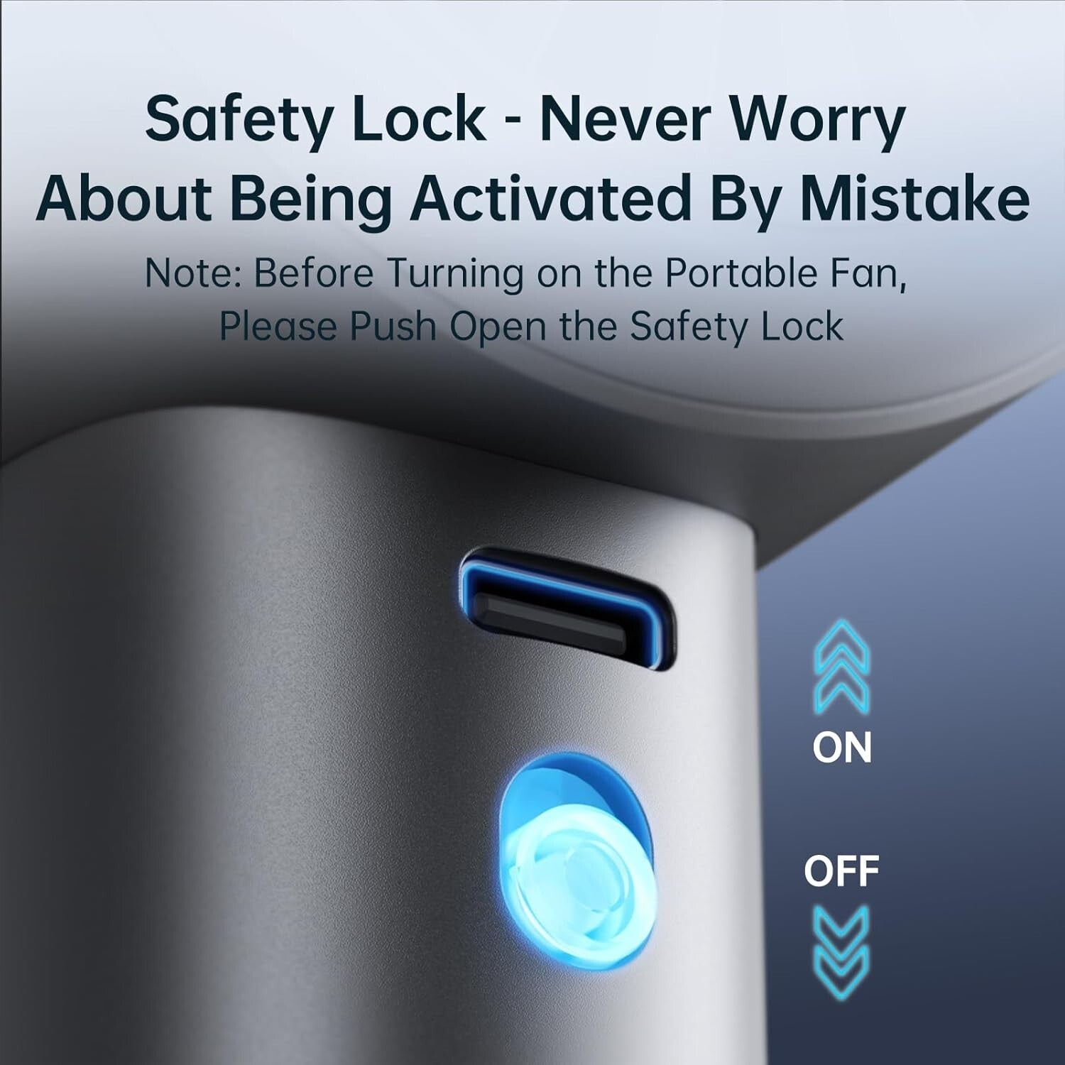 Rechargeable Handheld Fan - Turbo Speed, Compact Size, Ideal for Travel & Sports