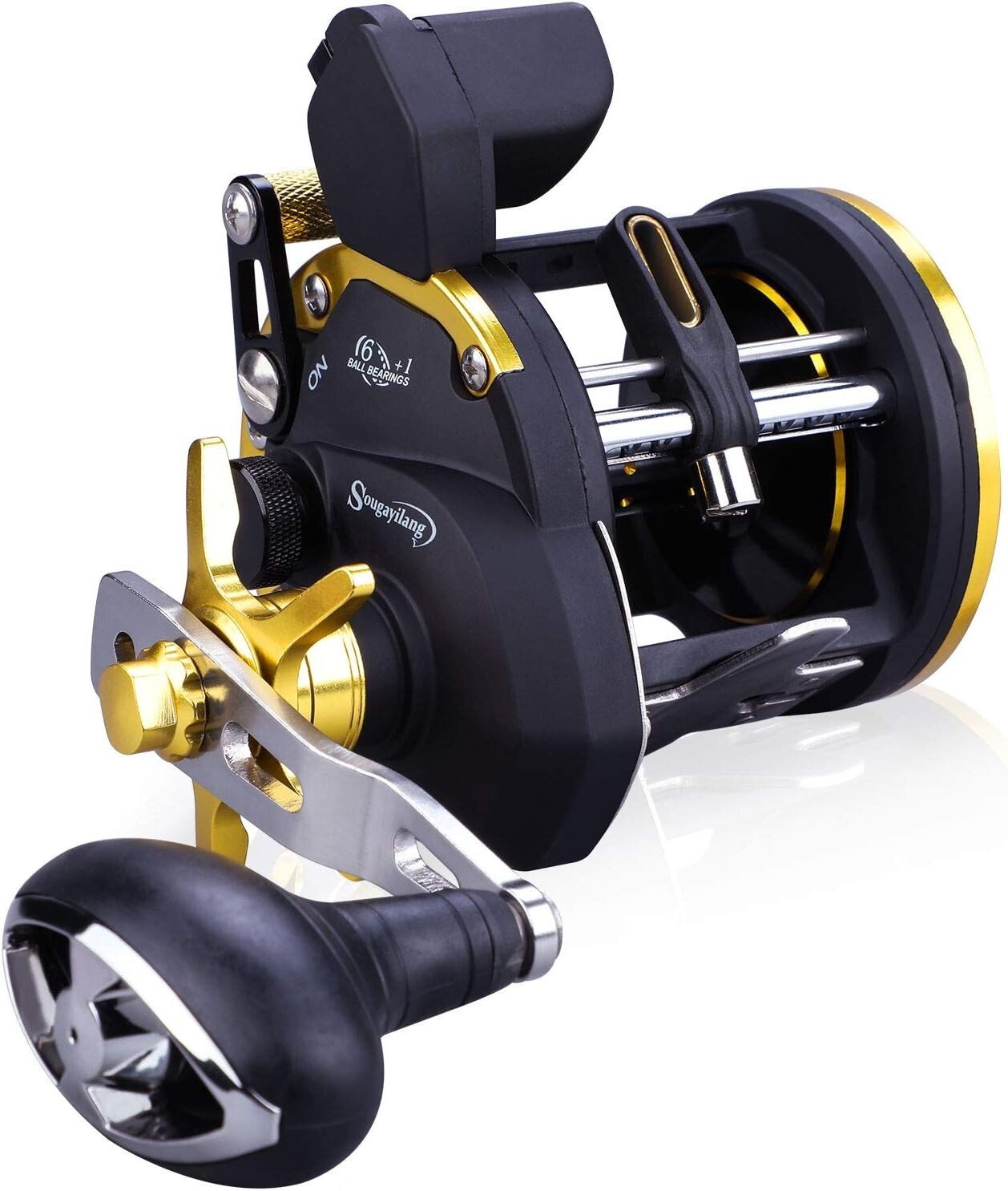 Durable Line Counter Trolling Fishing Reel - Right-Handed Precision Design