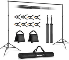 Load image into Gallery viewer, Sturdy 10x7ft Photography Backdrop Support Kit - Ideal for Weddings &amp; Parties