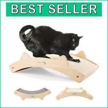 Load image into Gallery viewer, Stylish Indoor Cat Scratch Pad - Double-Sided with Wooden Frame 16.5x10.8 in