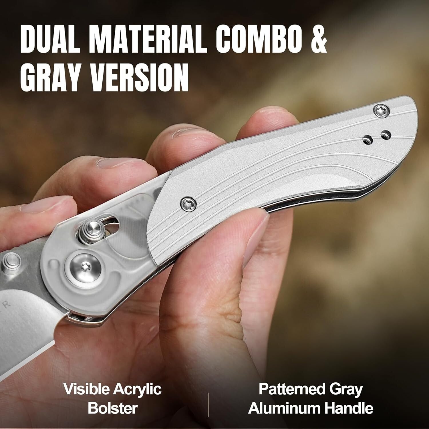 Ambidextrous Mini Mystic Pocket Knife - 3.2-Inch Nitro-V Blade with Clutch Lock