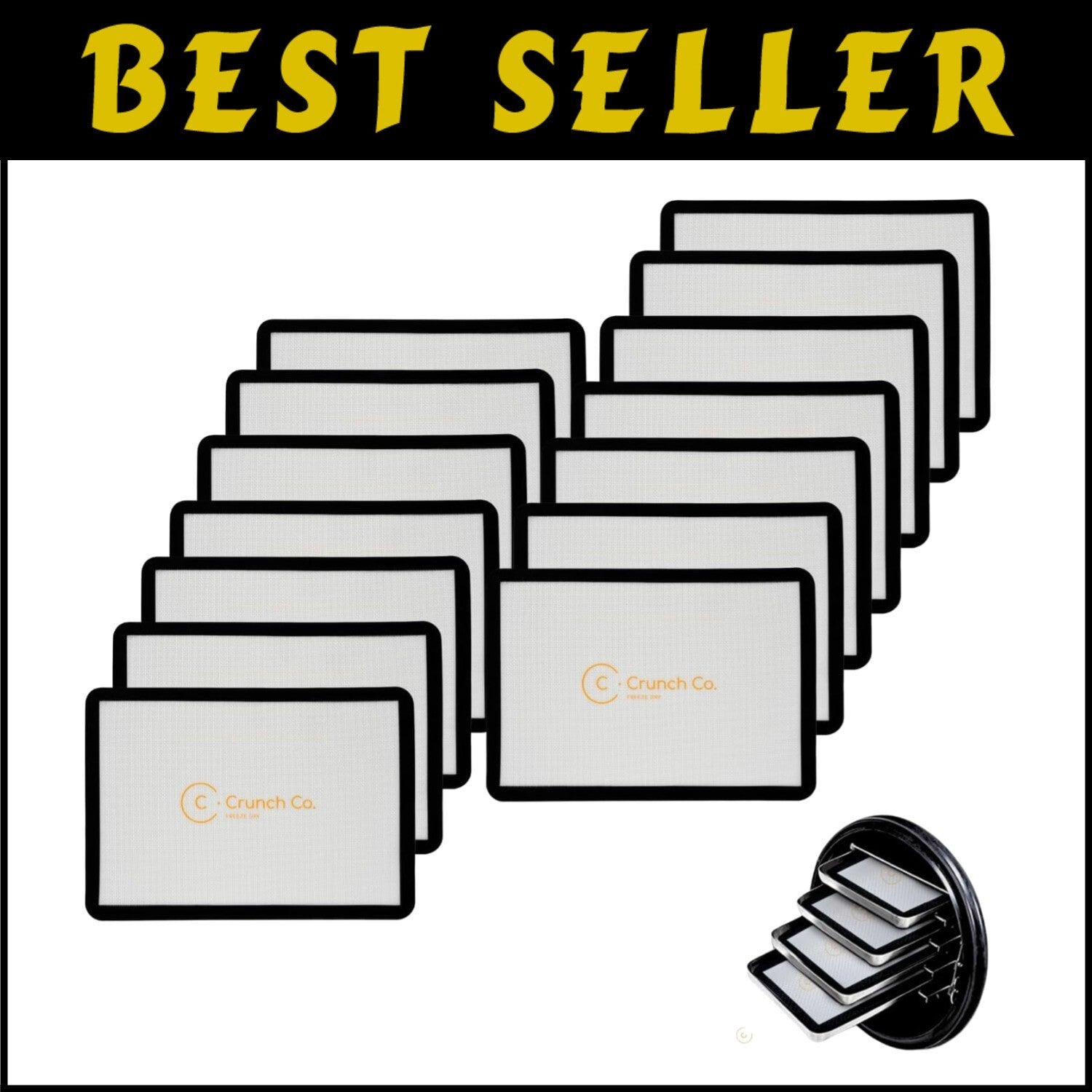 Durable Silicone Mats for Harvest Right Freeze Dryer - 14 Extra Large Sheets