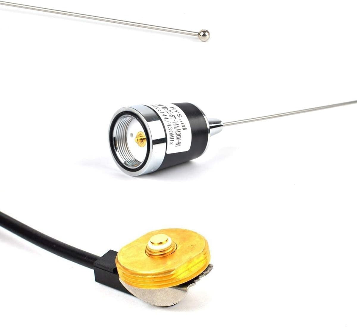 Lightweight 144Mhz/430Mhz Antenna + 13ft Cable for Enhanced Mobile Connectivity