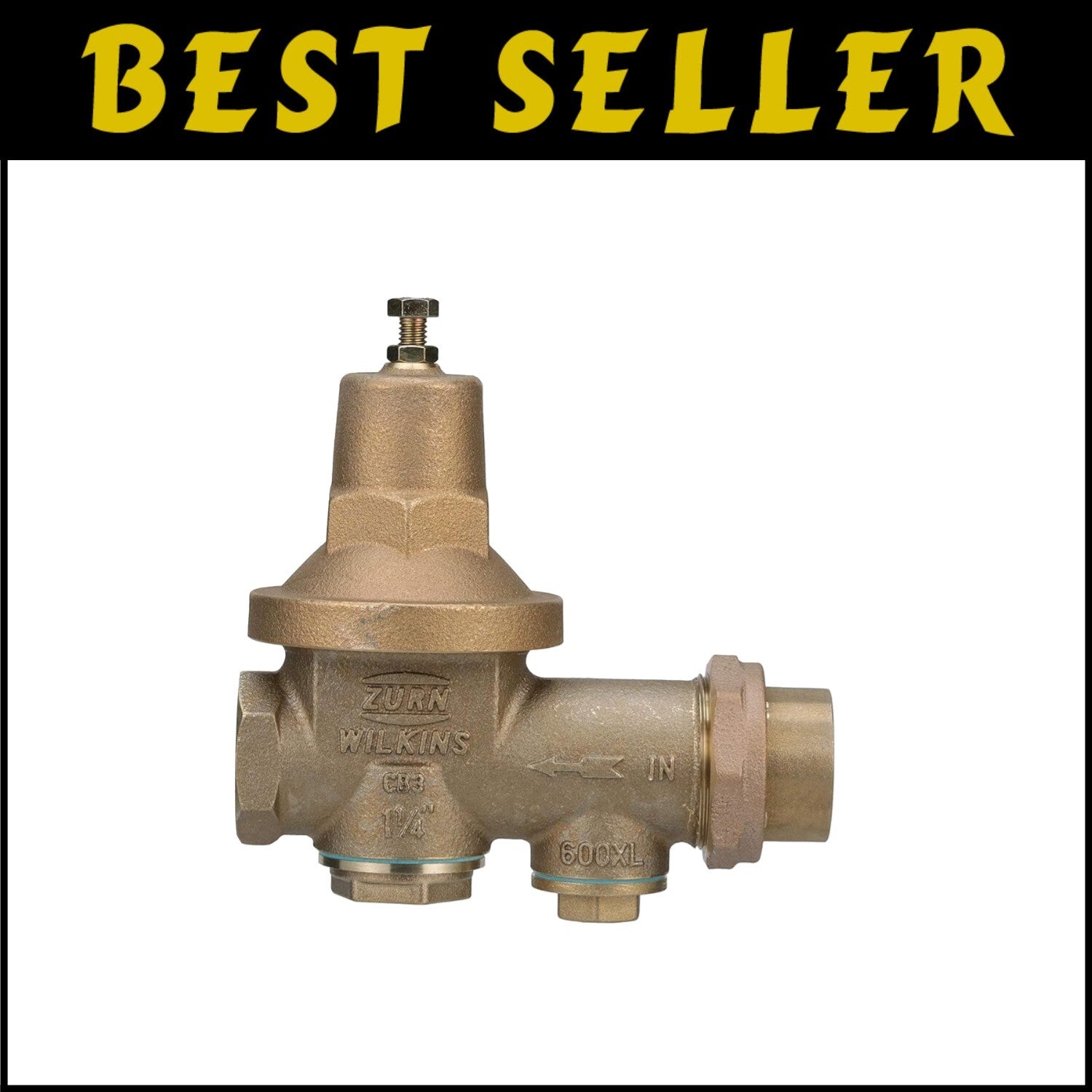 Bronze 1-1/4" 600XL Pressure Reducing Valve - Durable Water Pressure Management