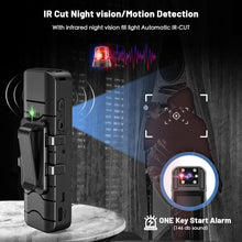 Load image into Gallery viewer, Compact Portable Body Worn Camera 128GB with Audio &amp; Night Vision Functionality
