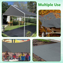 Load image into Gallery viewer, Versatile 10 x 20 Ft Carport Replacement Canopy Cover for All-Weather Use