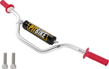 Load image into Gallery viewer, Lightweight Red &amp; Silver 7/8" Dirt Bike Handlebar Set - 1-Year Warranty Included