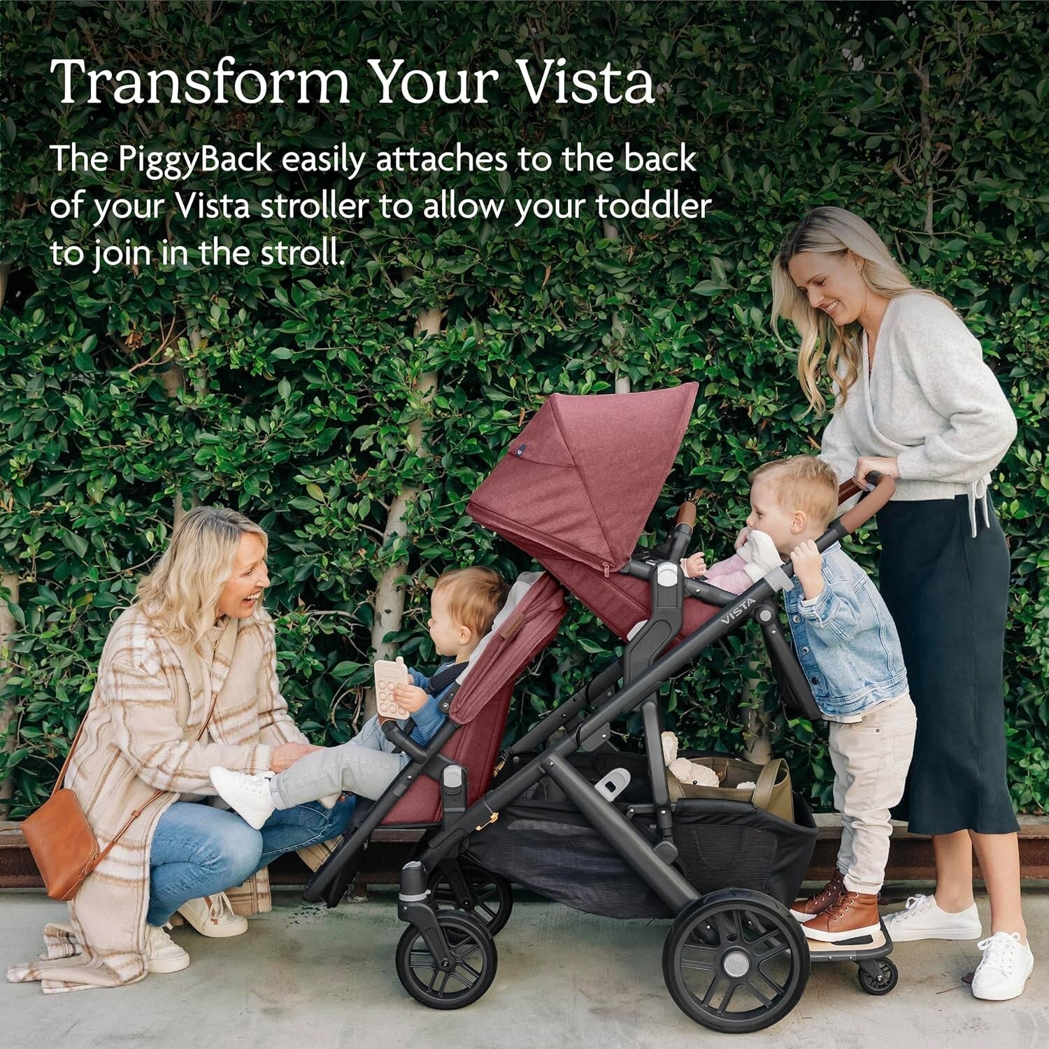 Eco-Friendly PiggyBack Ride-On Board for Vista Strollers - Quick & Easy Attach