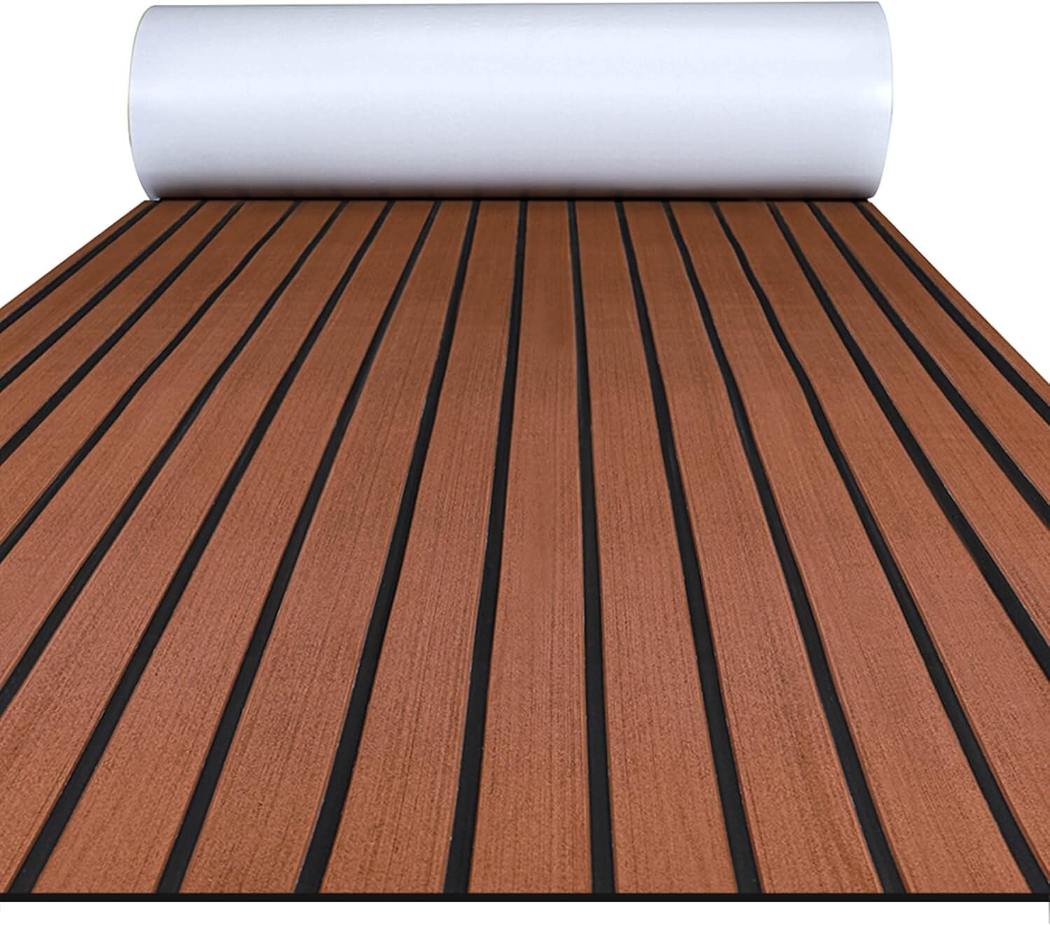 Customizable EVA Marine Decking - Self-Adhesive Faux Teak for Yachts & Kayaks