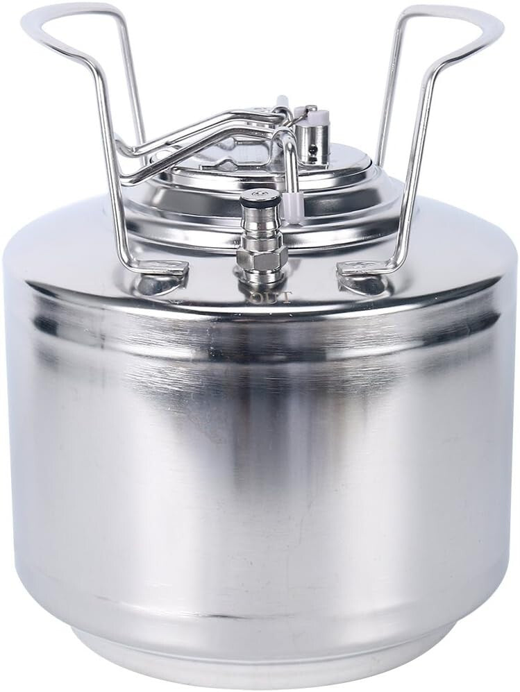 Lightweight 1.6 Gallon Mini Keg System with Real-Time Carbonation Control