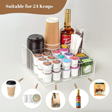 Load image into Gallery viewer, Modern Clear Acrylic Coffee Bar Storage Holder - Perfect for K-Cups &amp; Condiments