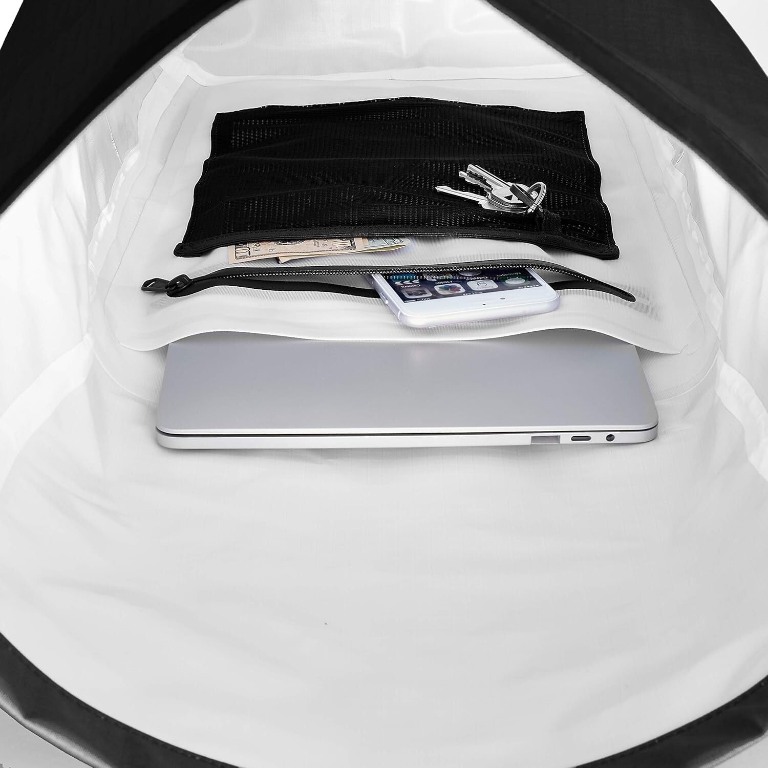 Adventure-Ready 35L Nylon Waterproof Backpack with Airtight Front Pocket