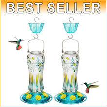 Load image into Gallery viewer, Hanging Glass Hummingbird Feeders - Gold Award Winning Design &amp; Flavor Saver