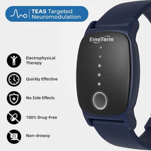 Load image into Gallery viewer, Explore Navy Blue Waterproof Anti-Nausea Wristband - Adjustable Intensity Relief