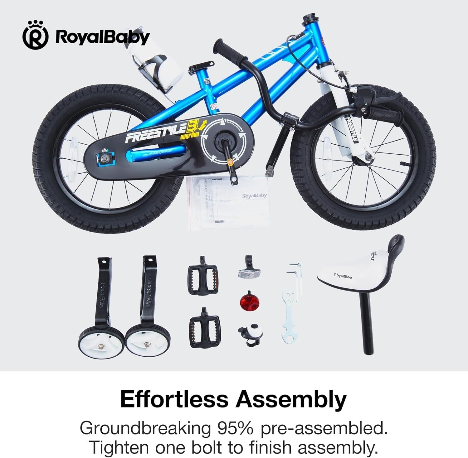 Durable Kids Freestyle Bike with Adjustable Seat and Smooth Pedaling Experience