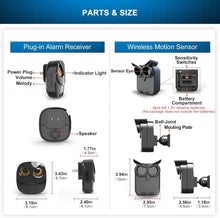 Load image into Gallery viewer, DIY Wireless Motion Sensor Alert System - Instant Setup &amp; Long-Range Monitoring