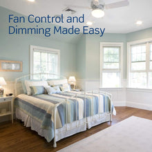 Load image into Gallery viewer, Compact SureSlide Fan Control with Adjustable Light Dimming - Easy Installation