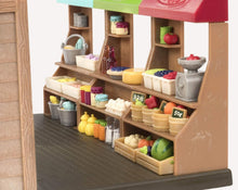 Load image into Gallery viewer, Kids 97pc Play Food Market Set - Shopping Accessories &amp; Garden Tools Included