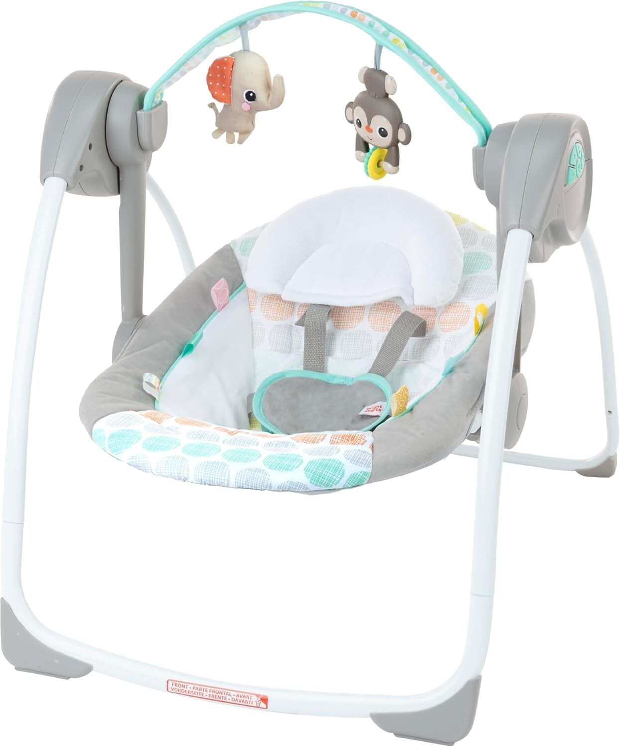 Whimsical Wild Baby Swing - 6 Speed, 2 Recline Positions for Infants 0-20 lbs