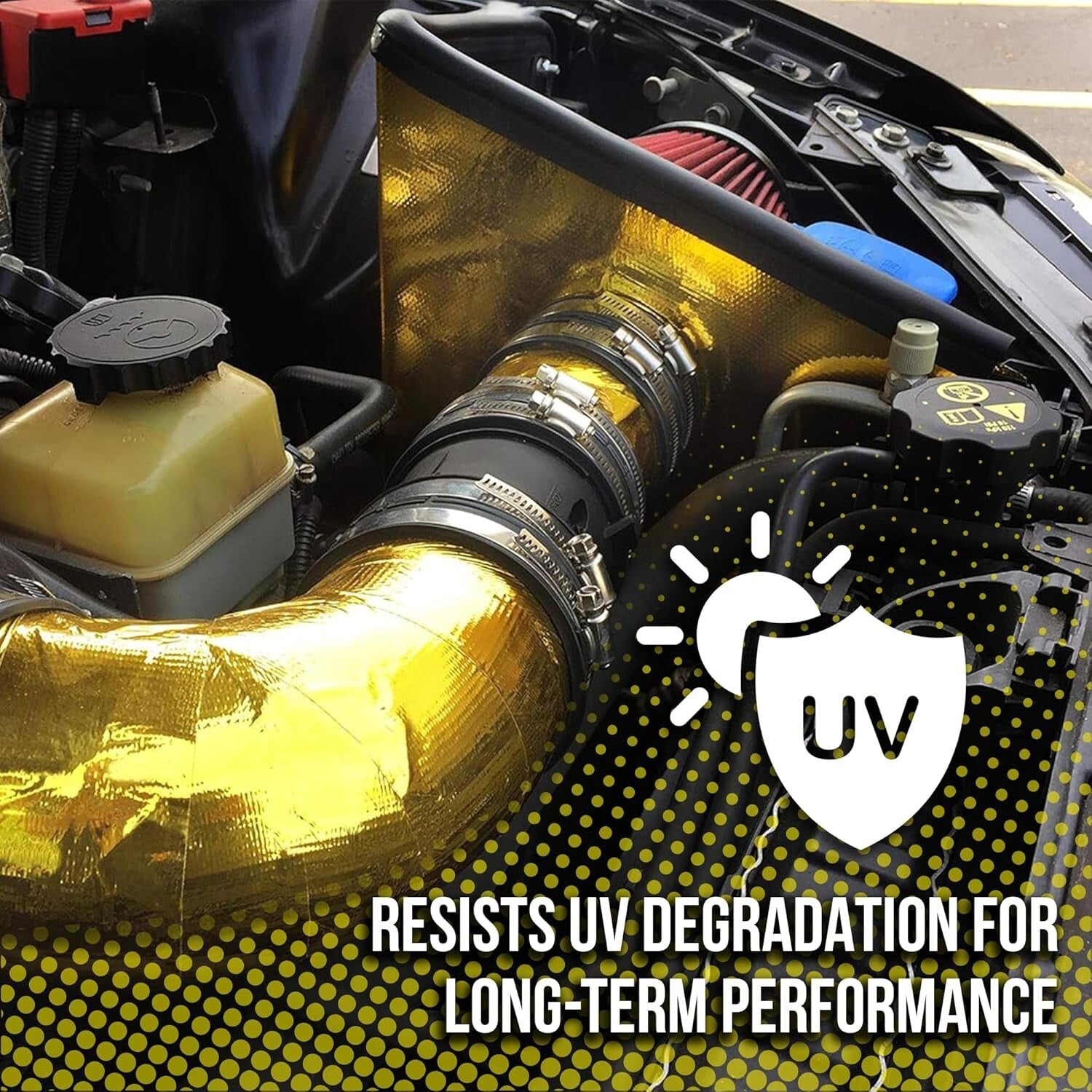 Durable Reflective Heat Barrier Tape 2" x 15' - Protect Sensitive Vehicle Parts