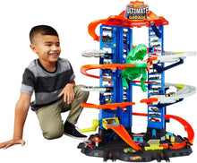 Load image into Gallery viewer, Ultimate City Toy Garage with T-Rex &amp; 100+ Vehicle Parking – Fun Racing Playset