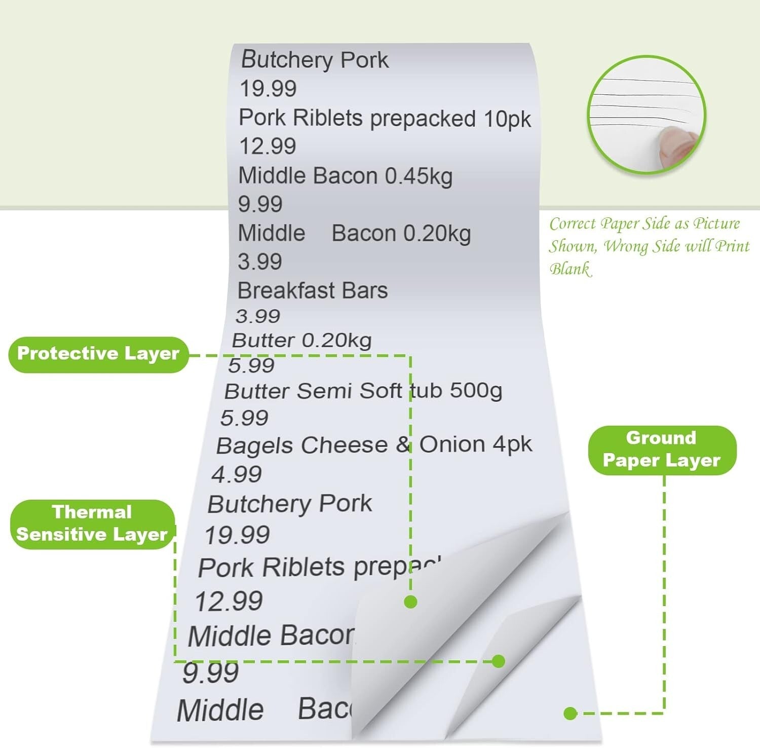 100-Pack of Smooth 2 1/4" x 50' Thermal Paper Compatible with Major POS Systems