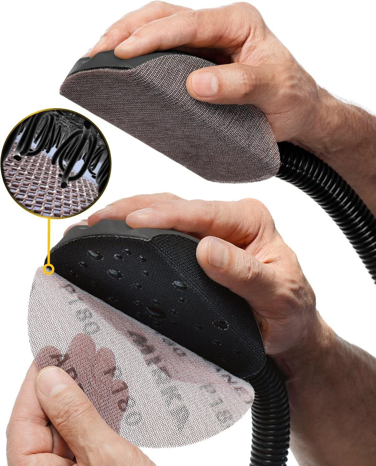 Abranet 6'' Ultra Fine Sanding Discs, 600 Grit - 50 Dust-Free Mesh Discs