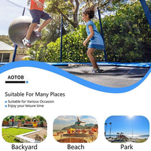 Load image into Gallery viewer, 8FT Heavy-Duty Outdoor Trampoline with Ladder, Enclosure, and Spring Cover