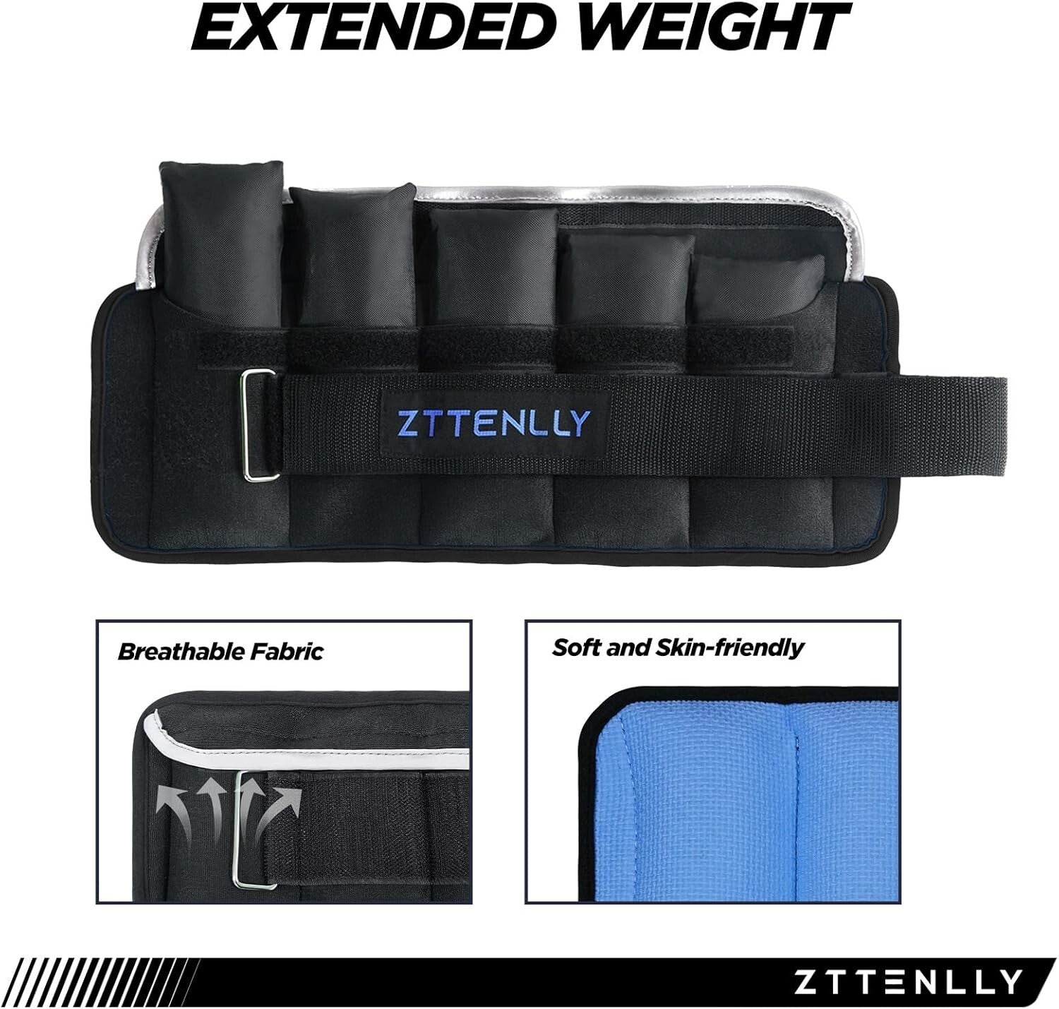 Breathable Ankle Weights with Adjustable Design - Ideal for Walking & Gym