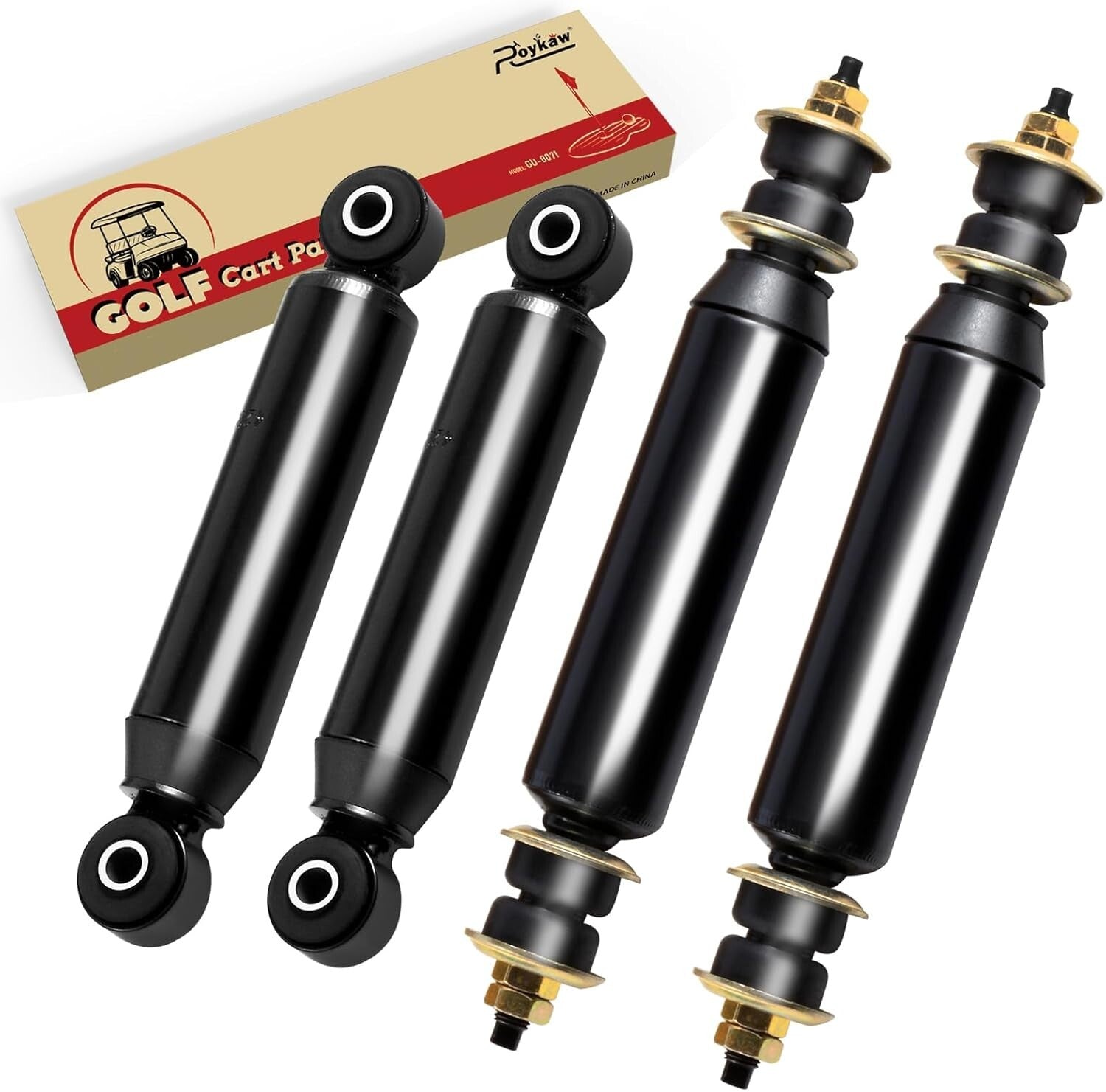 Durable Black Steel Shock Absorbers for Club Car DS & Precedent Models 88-Up