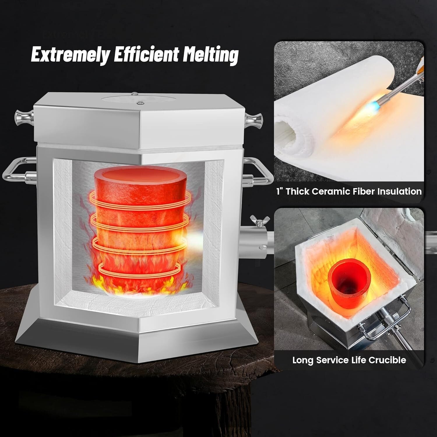 Ceramic Insulation Blanket 60"x24"x1" - Fireproof for Wood Stoves & Pizza Ovens