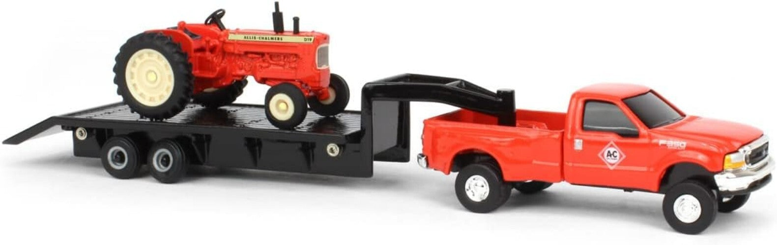 1/64 Scale Allis Chalmers D19 Tractor with Ford F350 & 5th Wheel Trailer Set