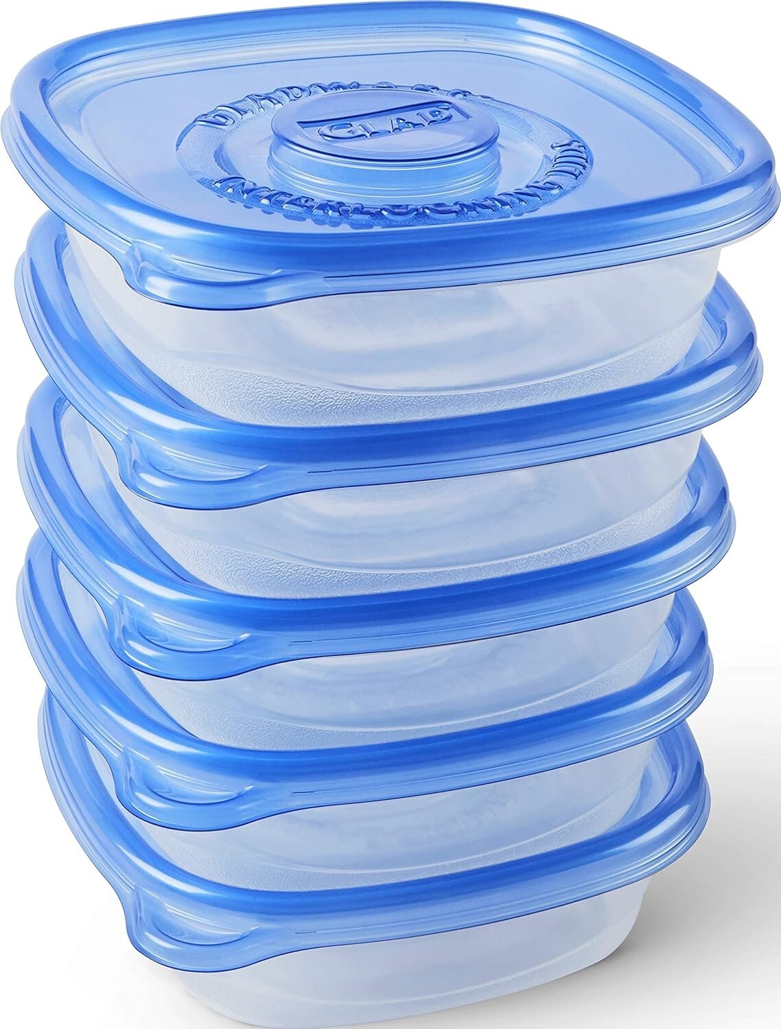BPA-Free Modular Square Storage Containers - 30 Total: 25 Oz Each, Snap Closure