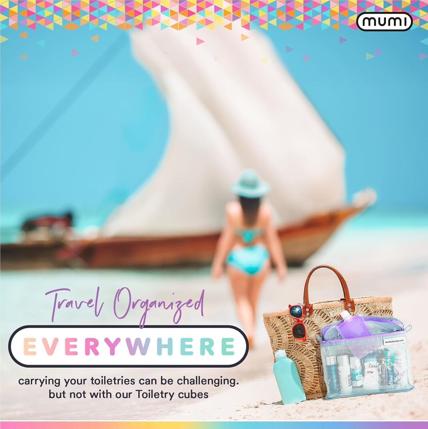 Durable & Clear Travel Toiletry Bag Set of 3 - Perfect for Packing Essentials