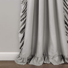 Load image into Gallery viewer, Flowy Reyna Curtain Set in Light Gray - 54" W x 84" L, Perfect for Any Room
