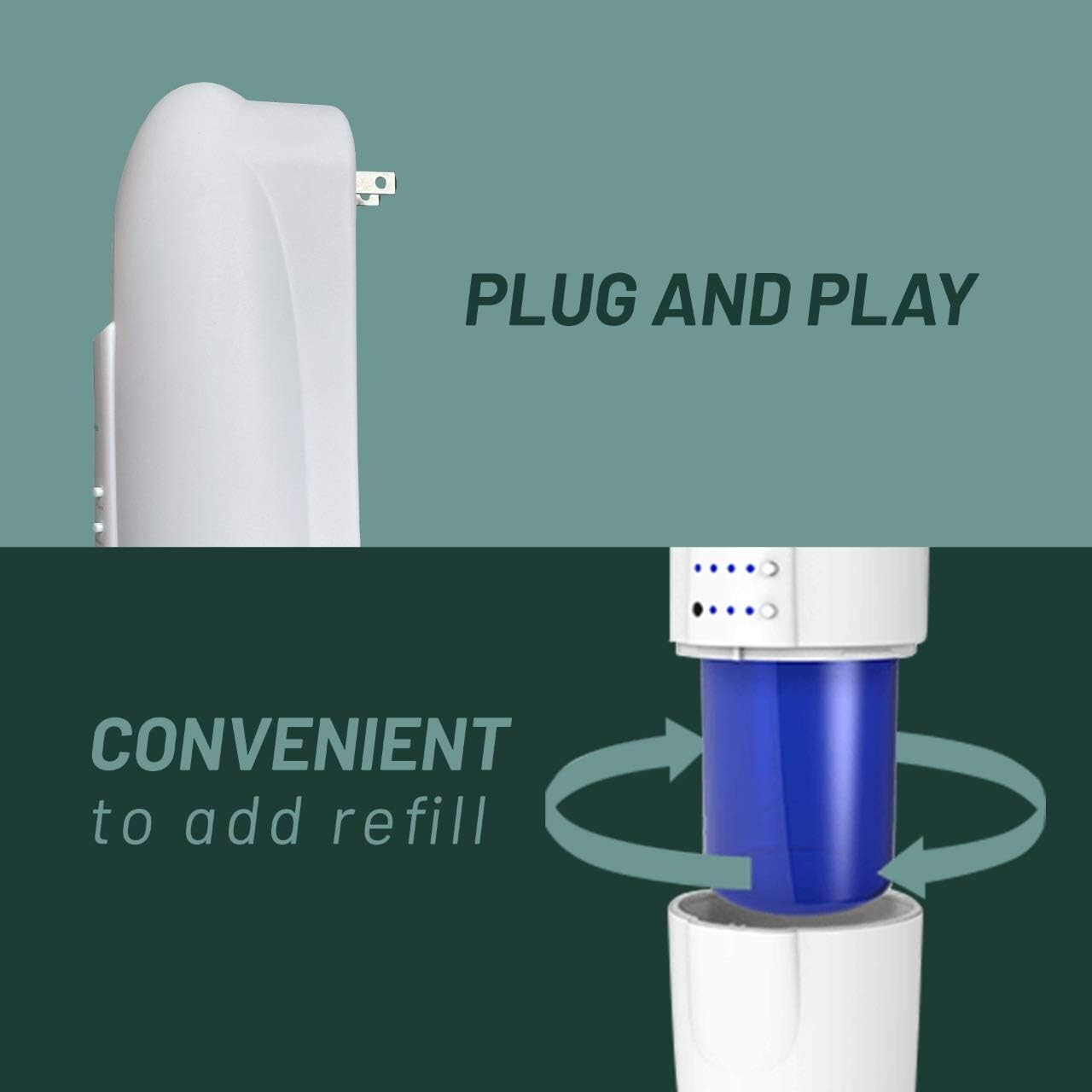 Waterless Essential Oil Diffuser 2 Pack - Plug-in & Portable Aromatherapy