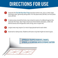 Load image into Gallery viewer, Extra-Large No-Mess Glue Traps for Rats, Mice, &amp; Snakes - Cold Weather Ready