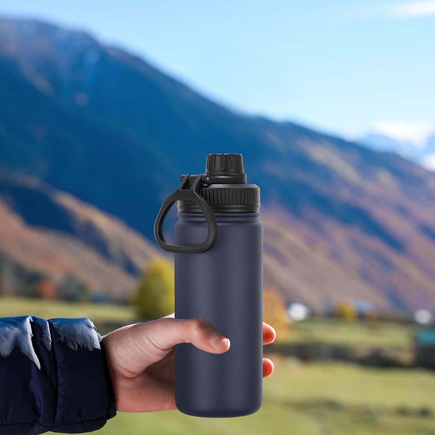 Stylish 16 oz Stainless Steel Kids Water Bottle - Perfect for School & Travel