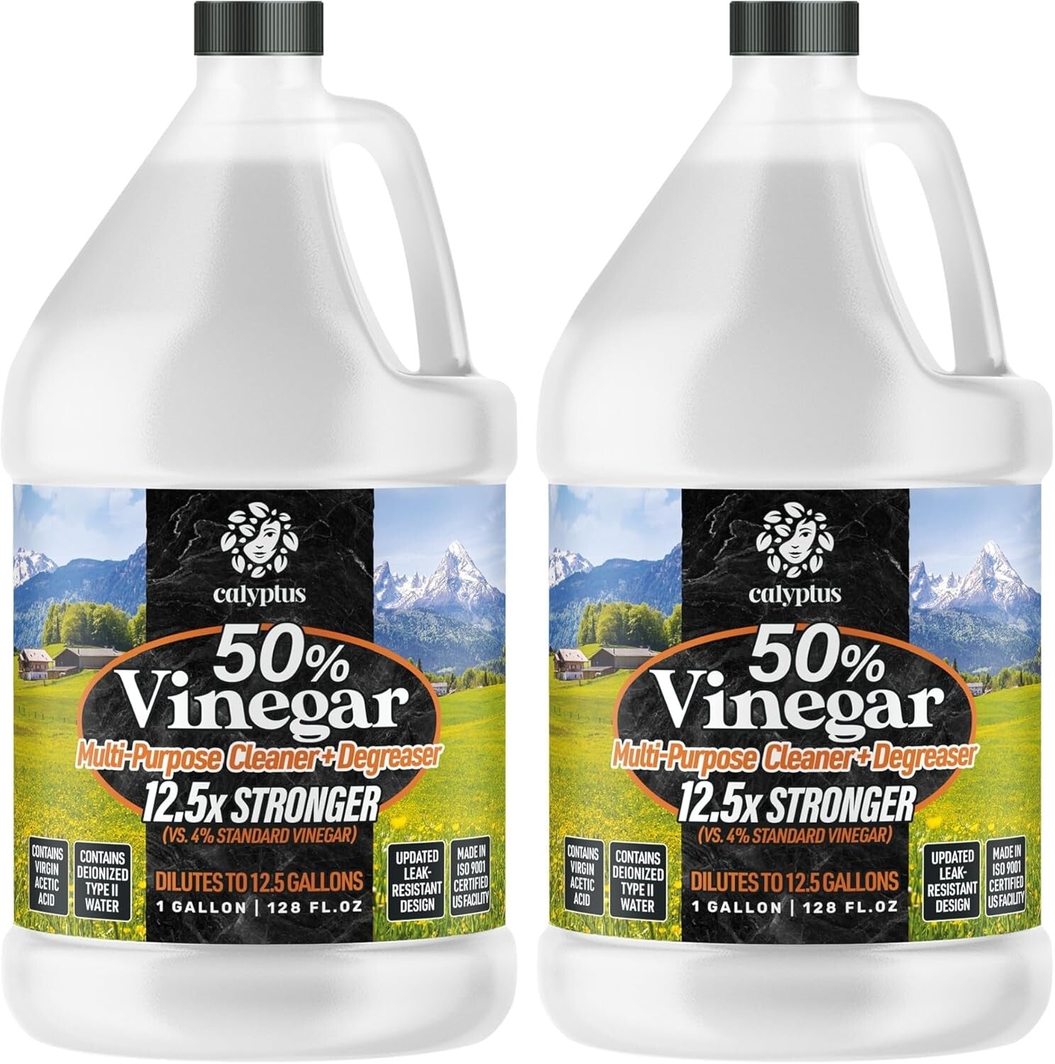 High-Potency 50% Vinegar Cleaner - Dilutes to 5% Acidity for Ultimate Efficiency